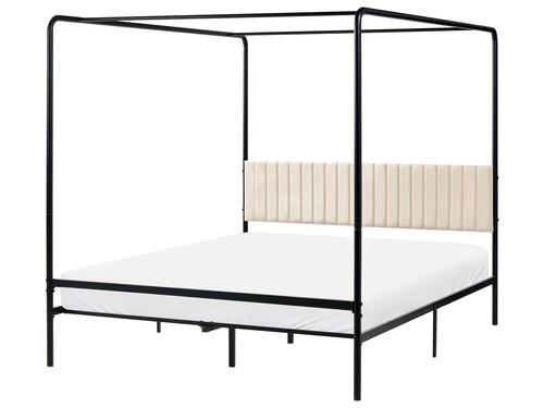 Metallbett himmelbett schwarz - himmelbett,