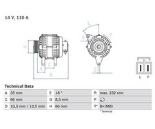 Generator BOSCH 0986048301