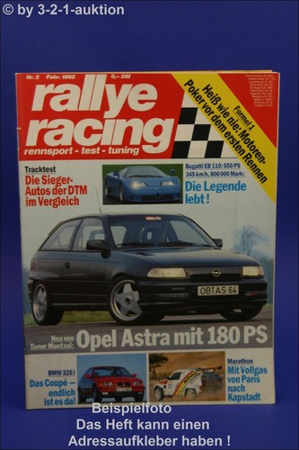 Rallye racing mantzel - 2/92,