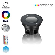 LED Bodeneinbaustrahler Außen 230V IP67 RGB Gartenstrahler Bodenstrahler Flach