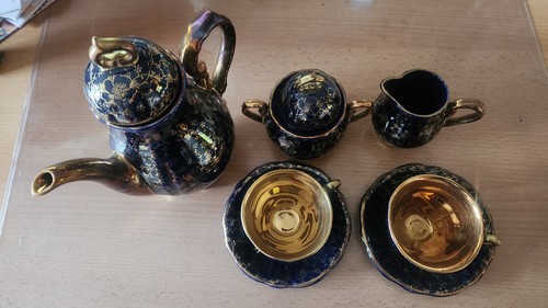 Kobalt mokkaservice teilig - kobalt, 9-teilig
