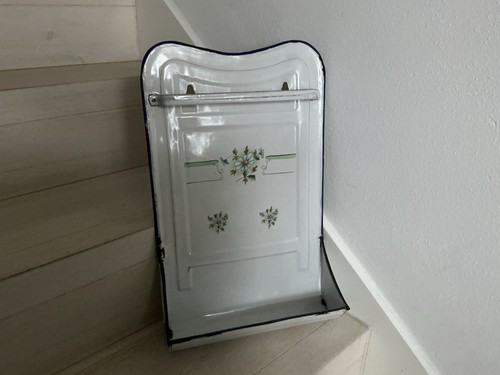 Altes emaille löffelblech - altes,