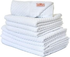 8-teiliges Handtuch Set weiss