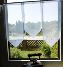 Scheibengardinen Weiß