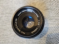 Fujinon 55mm f/2.2 – Vintage Festbrennweite für Fujica / Objektivtasche Leder