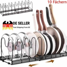 Pfannenhalter Topfdeckel Pfanne Topf Geschirr Aufbewahrung Küche Organizer Regal