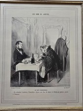 Lithographie honore daumier - honore,