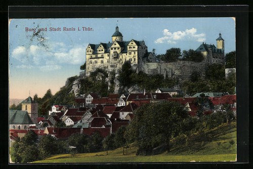 Ansichtskarte ranis th - i.,
