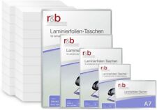 r&b Laminierfolien DIN A3/A4/A5/A6/A7 | 80/100/125/175/250 mic Laminiertaschen