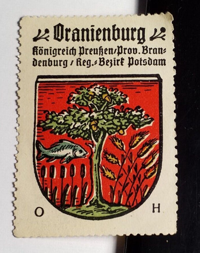 Oranienburg reklamemarke - oranienburg,
