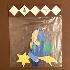 1960er Holz -Wandfigur