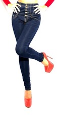 SEXY KouCla Jeans Skinny Damen Jeanshose Bauchweg,Art:600-72,Blau,Gr:34-36-38