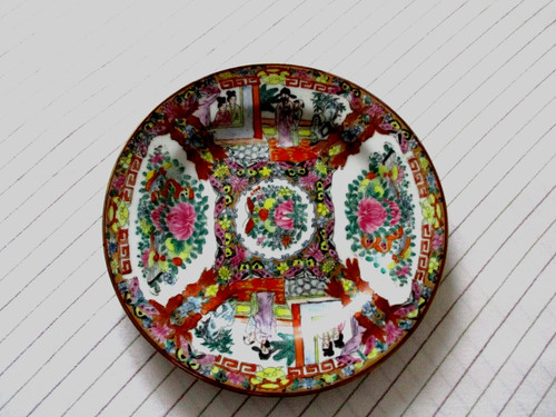 China teller blumen dekorrand - teller,