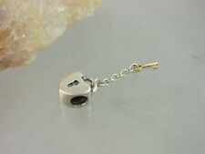 ORIGINAL PANDORA BEADS / ELEMENT ALE 925 SILBER 585 GOLD SCHLÜSSEL HERZ 790288 