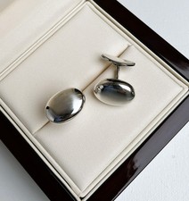 G. Jensen Dänemark Manschettenknöpfe Sterling Silber für Gravur geeignet