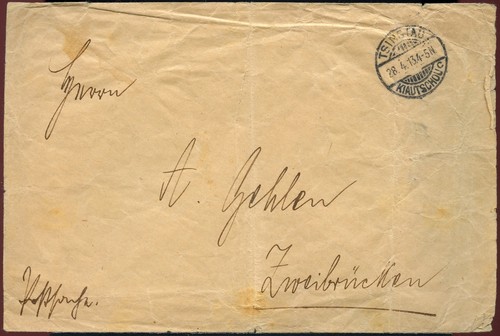 Kiautschou 1913 dienstbrief - kiautschou,
