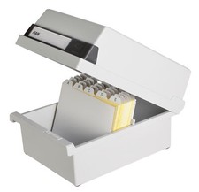 Karteikasten lichtgrau für