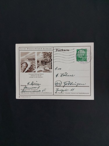 Bund ganzsache bildpostkarte - bund,