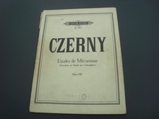 Klavier Notenschule CZERNY Etudes de Mécanisme (Vorschule der Geläufigkeit) 2611
