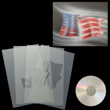 Schablone US Flagge  Airbrush