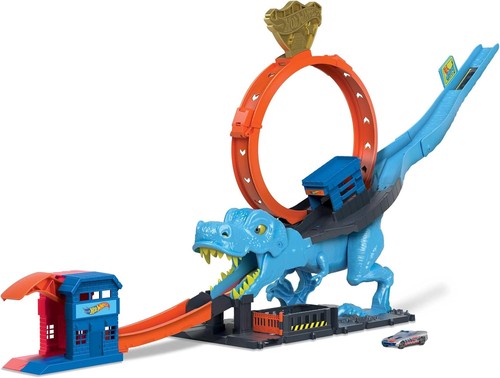 Hot wheels autorennbahn - wheels, t-rex