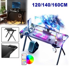 120/140/160cm LED Gaming Tisch
