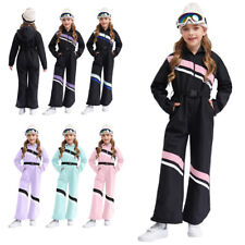 DE Mädchen Strampler Winddicht Overall Ski Bodysuit Campingplätze Mäntel Outdoor