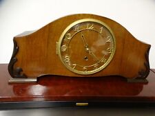 Antike Kaminuhr/Buffetuhr/  Eiche-Nußbaum/ ohne Schlag, ohne Schlüssel /läuft