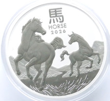 HORSE 2026 1Kg 9999 Fein Silbermünze 30 Dollars Australien Lunar III Pferde Jahr