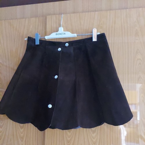 Damenrock braun wildleder - damenrock,
