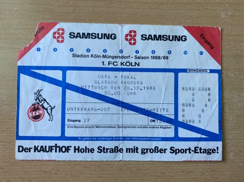 Uefa pokal 1988 - 26.10.1988, 1.fc