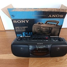 SONY CFS-E14L RADIO CASSETTE RECORDER. OVP, FUNKTIONIERT. TOP ZUSTAND!