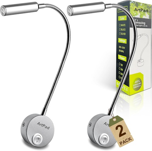 Leselampe bett 2er pack - 2er, led