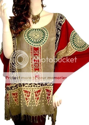 Latino poncho kaftan top - top, kurta