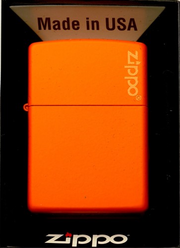 Zippo benzinfeuerzeug orange - benzinfeuerzeug,