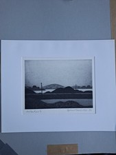 Schöne Landschaft Hans Sperschneider Original Kunst Grafik Signiert 