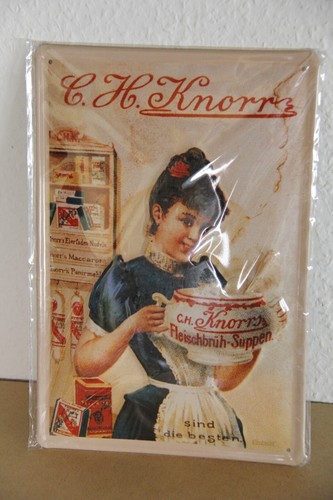 Nostalgie blechschild knorr - blechschild, "knorr