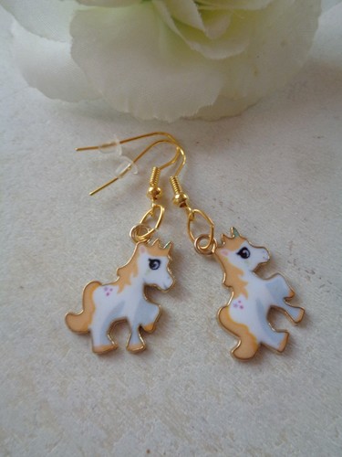 Ohrhaken pferd emaille - ohrhaken,