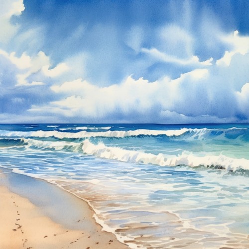 Deko bild strand - bild, meer