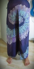 M* L* Batik Schnecke Palazzohose* Hosenrock* Hippie Goa Hose Rock* blau* Neu*