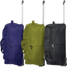 XL Trolley Reisetasche Teleskopgriff Rollen mit verstärkte Nähten Trageschlaufen