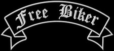 Banner free biker iron on - xl, iron-on