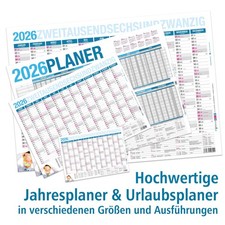 ITENGA Wand Kalender Urlaubsplaner Projekt Planer Team 2026 A3 A4 A2 A1 A0 neu