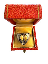 Bayern Trachtenschmuck Eichenlaub Grandlring 835 Silber Meisterpunze DC