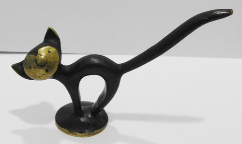 Messing figur katze als - messing,