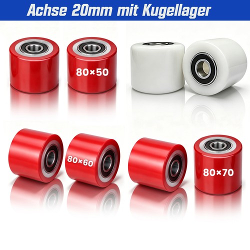 Hubwagenrollen polyurethan - 2x,