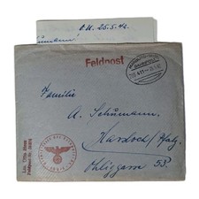 Feldpost Leutnant Otto Hess