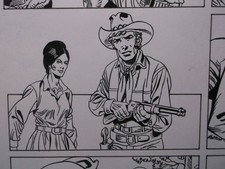 Comic originalzeichnung lasso - originalzeichnung,