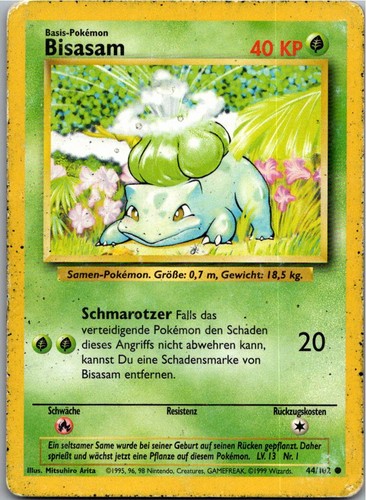 Pokémon bisasam 102 - bisasam, 44/102