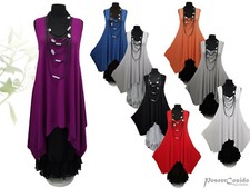 PoCo LAGENLOOK Top Long Shirt Tunika Kleid 44 46 48 50 52 54 56 58 L-XL-XXL-XXXL